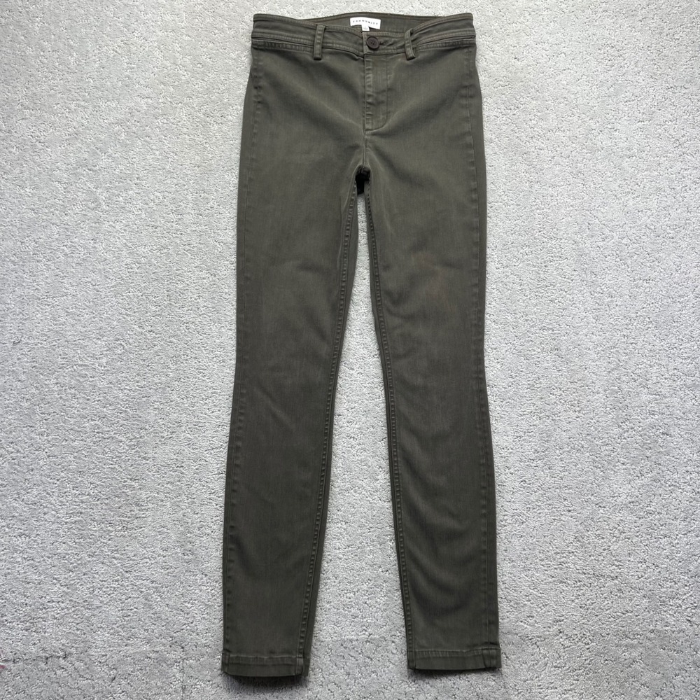 Community Aritzia Jeans Womens 4 Cotton Stretch Olive Green Skinny High Rise